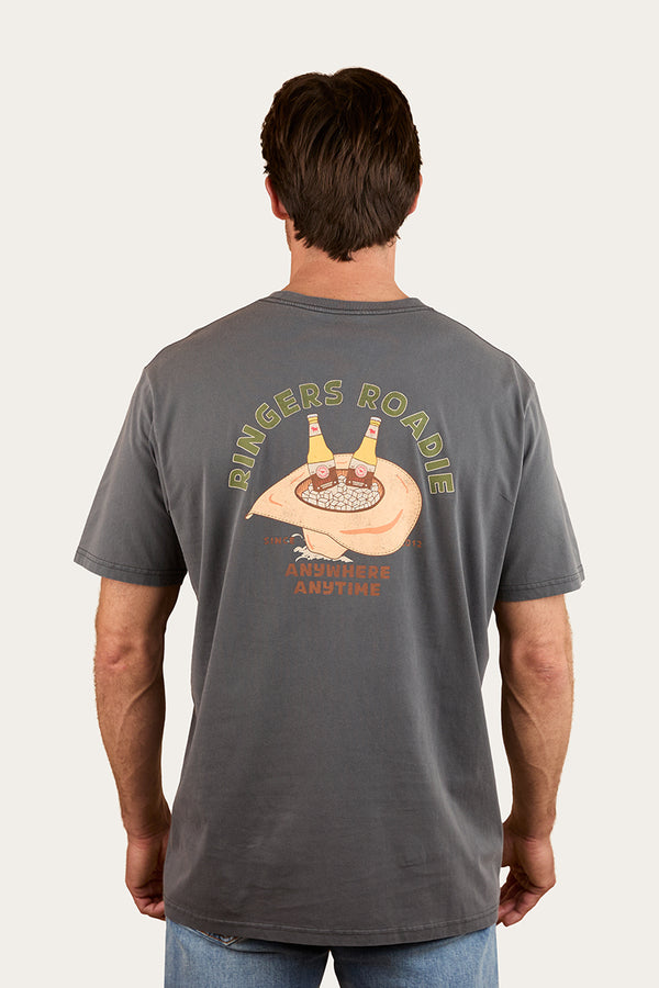 Ringers Roadie Mens Loose Fit T-Shirt - Washed Black