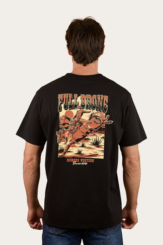 Full Bronc Mens Loose Fit T-Shirt - Black