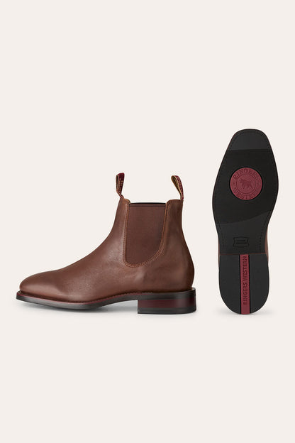 New Kununurra Mens Boot - Burnt Brown