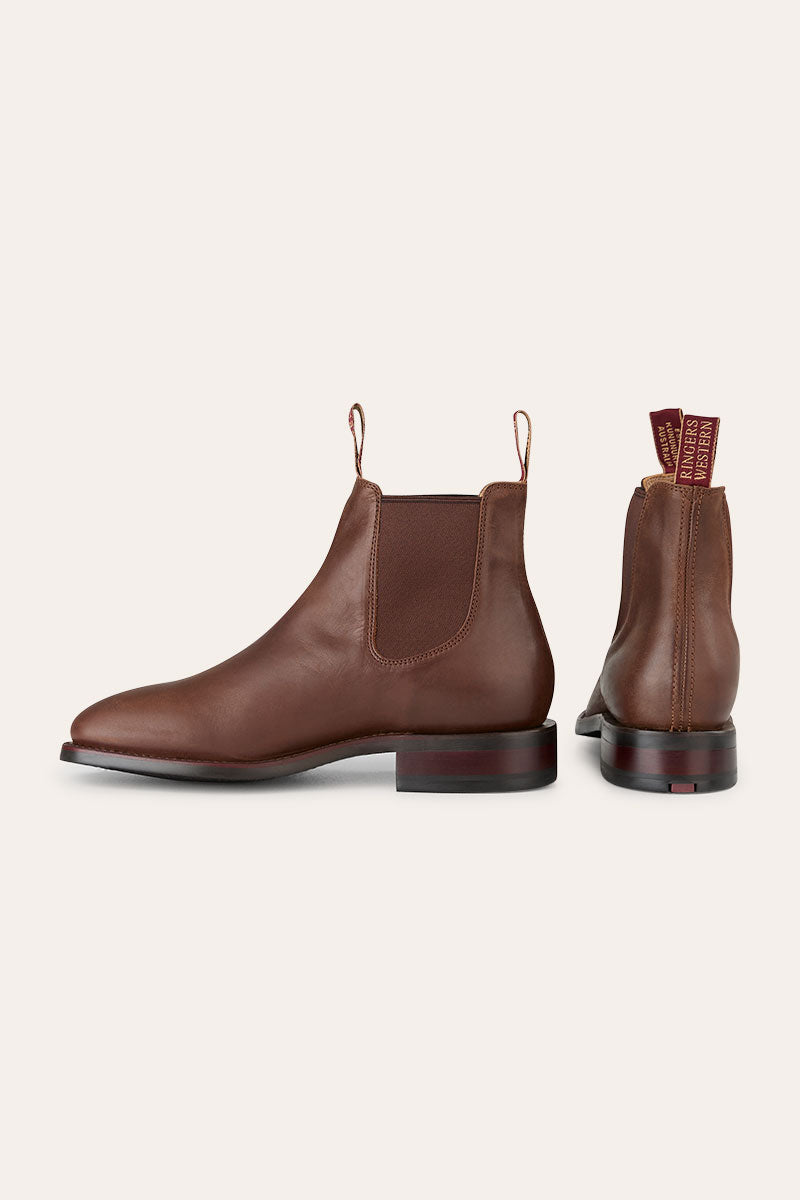 New Kununurra Mens Boot - Burnt Brown