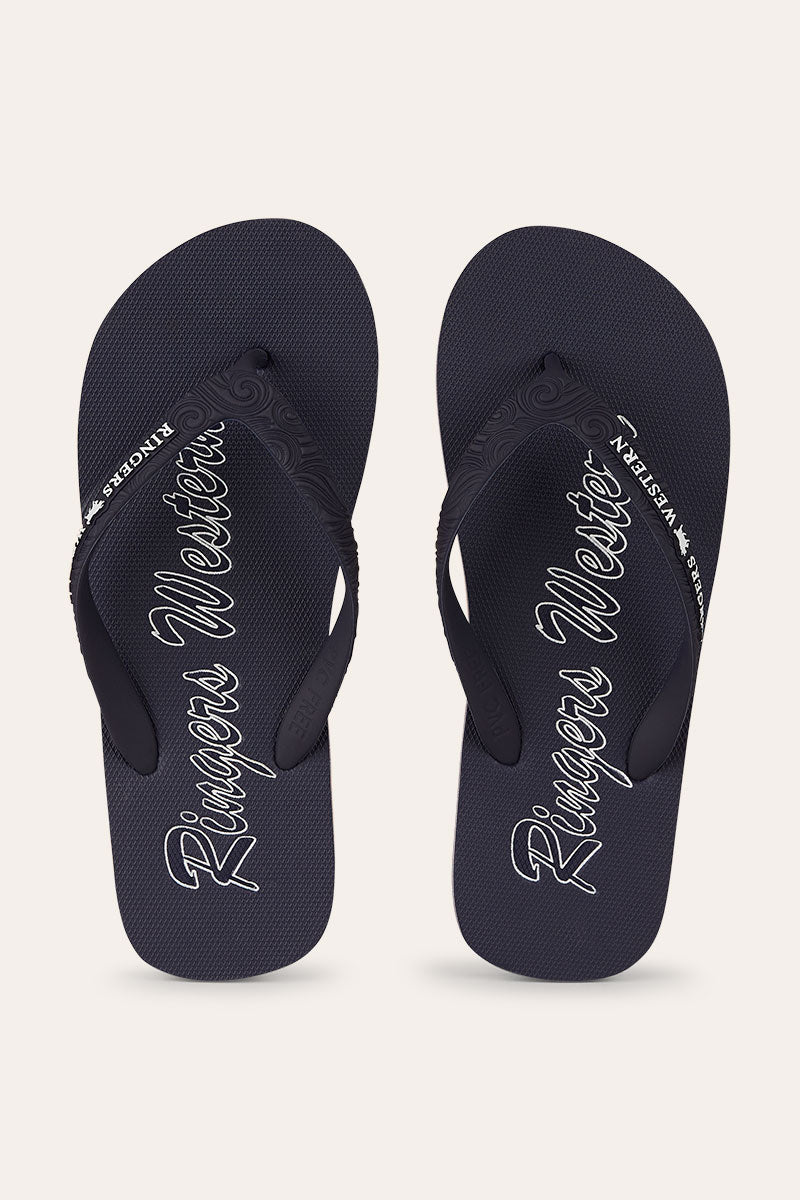 Combi Thong - Dark Navy with White Print