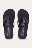 Combi Thong - Dark Navy with White Print