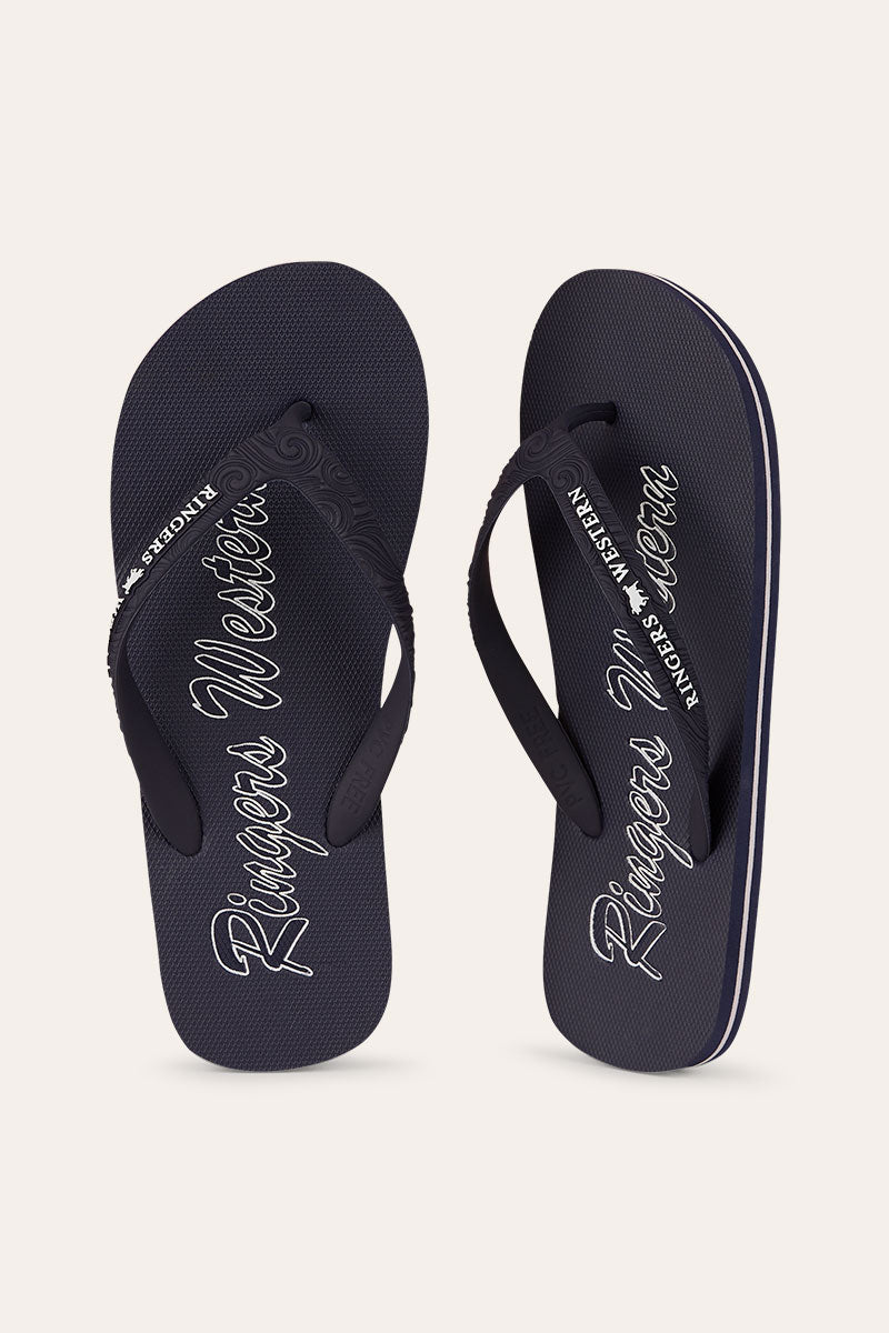 Combi Thong - Dark Navy with White Print