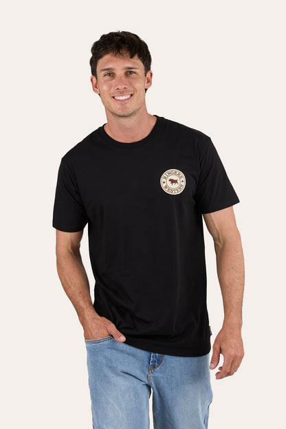Ridin' Shotgun Mens Christmas Shirt - Black