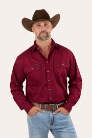 King River Mens Full Button Work Shirt