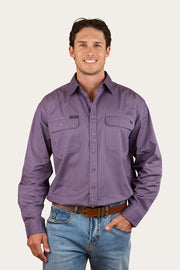 King River Mens Full Button Work Shirt