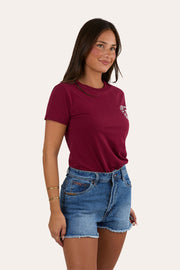 burgundy-white