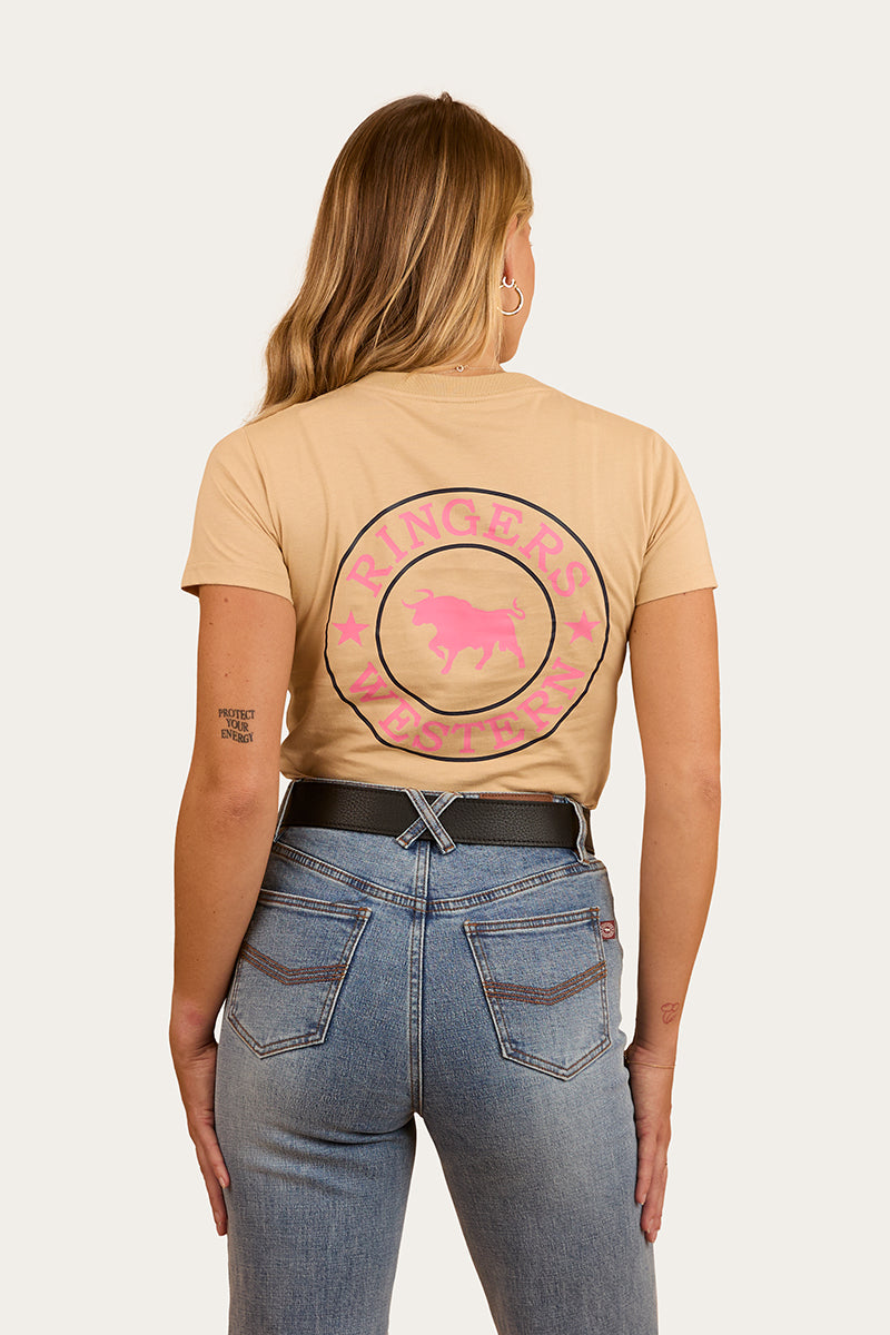 Signature Bull Womens Classic Fit T-Shirt - Dark Sand