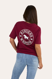 burgundy-white