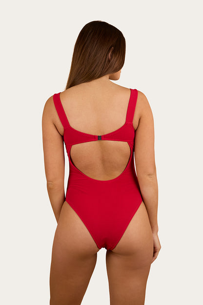 Country Sunset Textured One Piece - Red