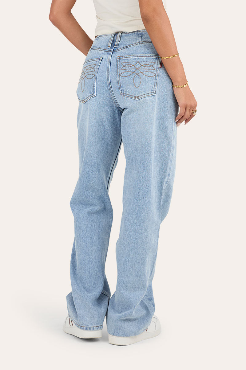 Josephine Low Loose Fit Jean - Light Wash Blue