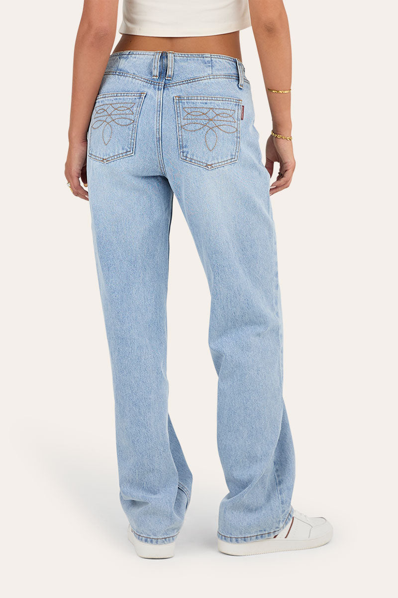 Josephine Low Loose Fit Jean - Light Wash Blue