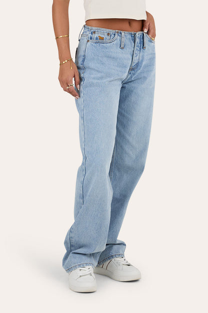 Josephine Low Loose Fit Jean - Light Wash Blue