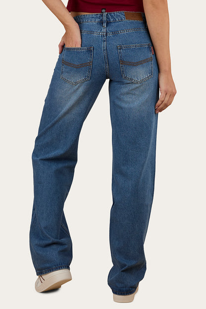 Cammy Low Rise Wide Leg Jean - Light Blue