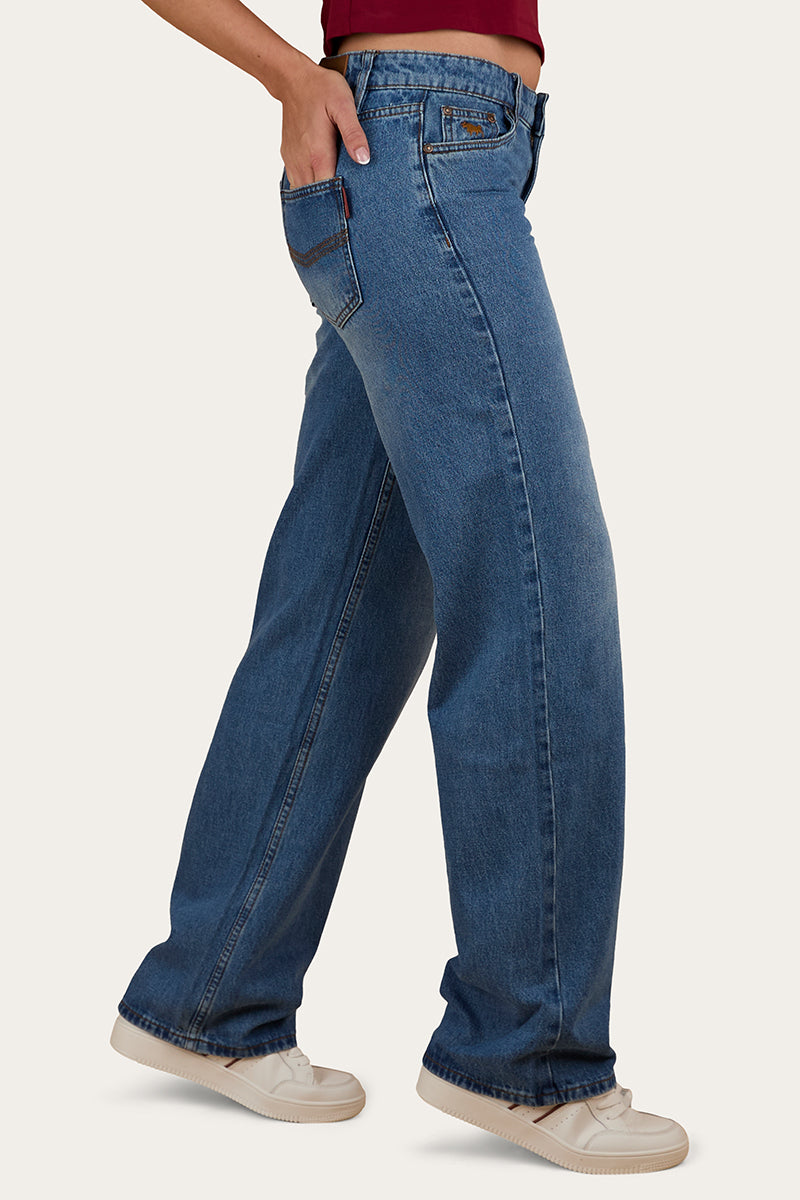 Cammy Low Rise Wide Leg Jean - Light Blue