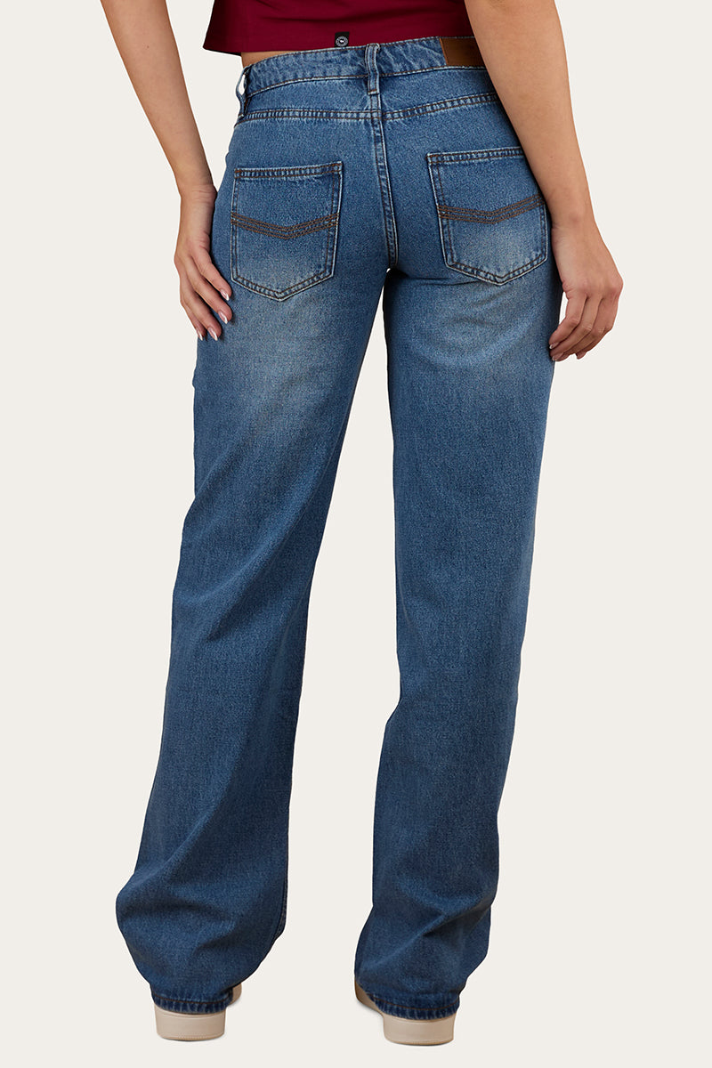 Cammy Low Rise Wide Leg Jean - Light Blue