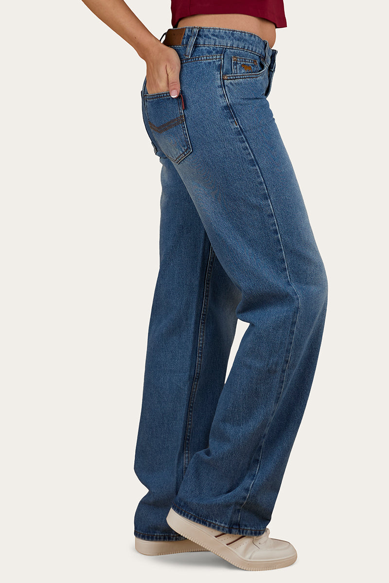 Cammy Low Rise Wide Leg Jean - Light Blue