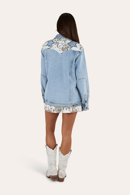 The Hoedown Womens Denim Jacket - Light Wash Blue