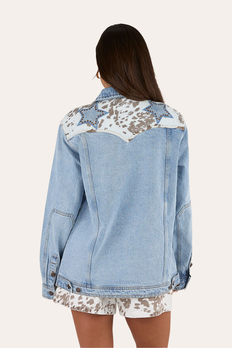 The Hoedown Womens Denim Jacket - Light Wash Blue
