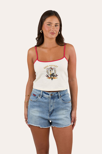 Bad Cowgirls Womens Tank - Off White
