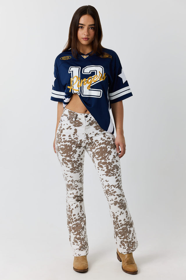 Penny Wild Hide Womens High-rise Bootleg Jean