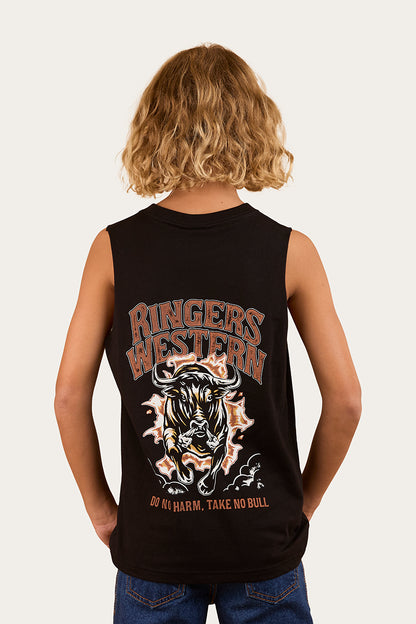 Take No Bull Kids Muscle Tank - Black