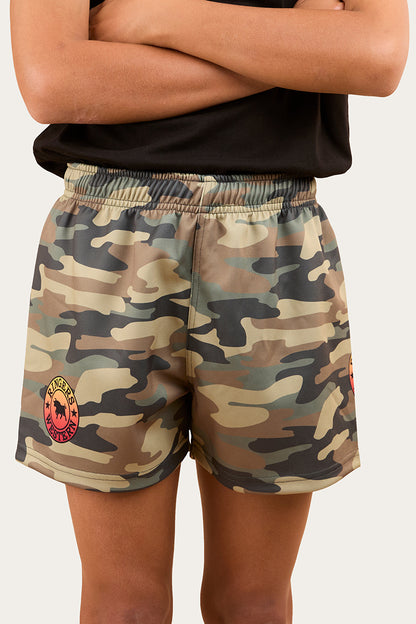 Signature Bull Kids Footy Short - Camo