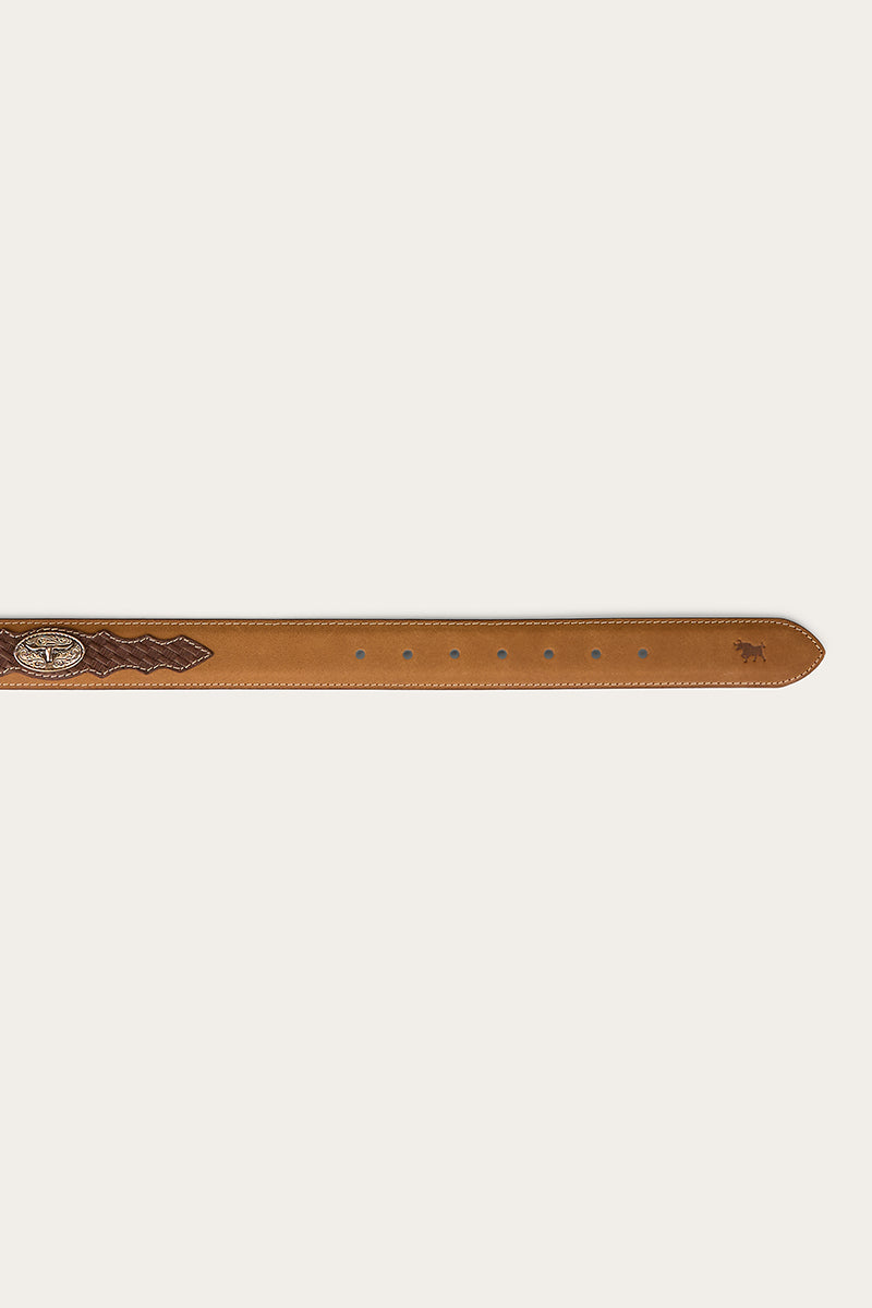 Cattleman Belt - Brown / Silver