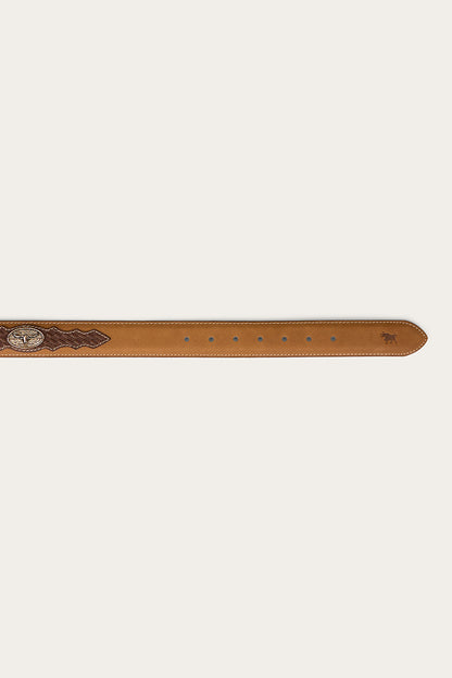 Cattleman Belt - Brown / Silver