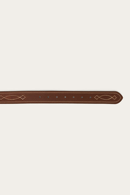 Crossover Belt - Brown / Brass