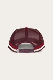 maroon-off-white
