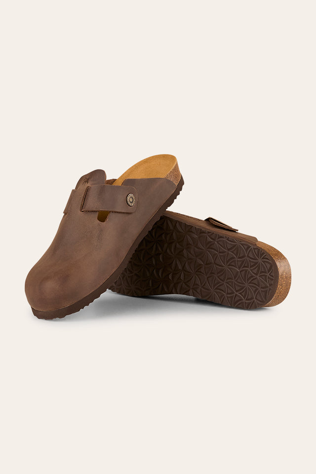 Byron - Leather Cork Clog