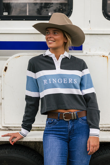 Alberta Womens Rugby Jersey - Charcoal