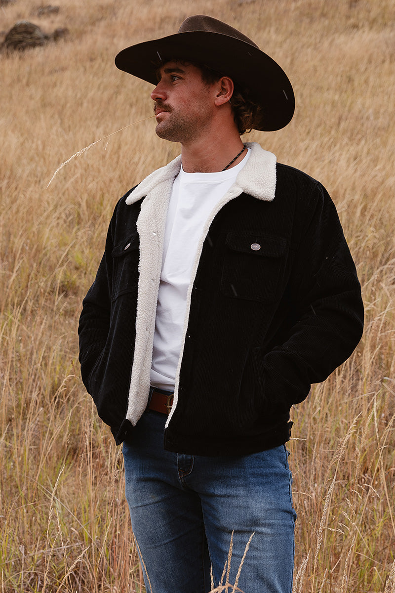 Stanley Mens Corduroy Jacket - Washed Black