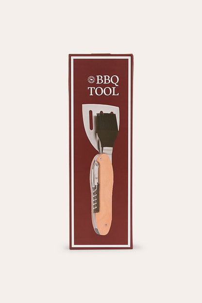 Grill 'Em Bbq Set - Wood