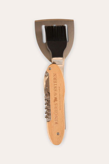 Grill 'Em Bbq Set - Wood