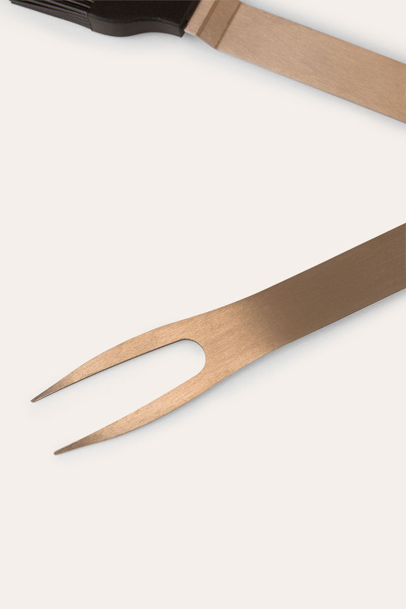 Grill 'Em Bbq Set - Wood