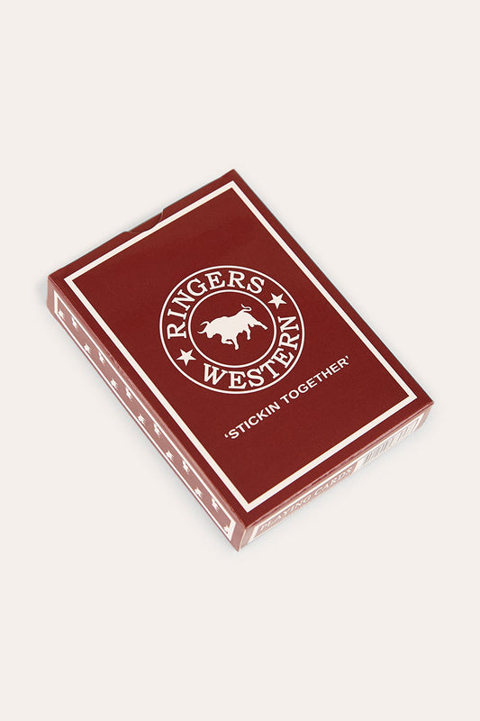 Saloon Deck Playing Cards - Burgundy