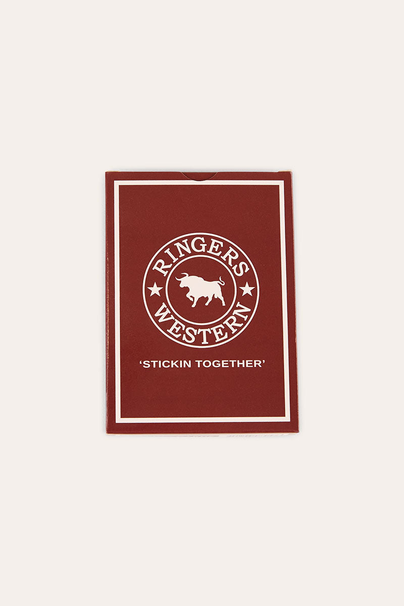 Saloon Deck Playing Cards - Burgundy