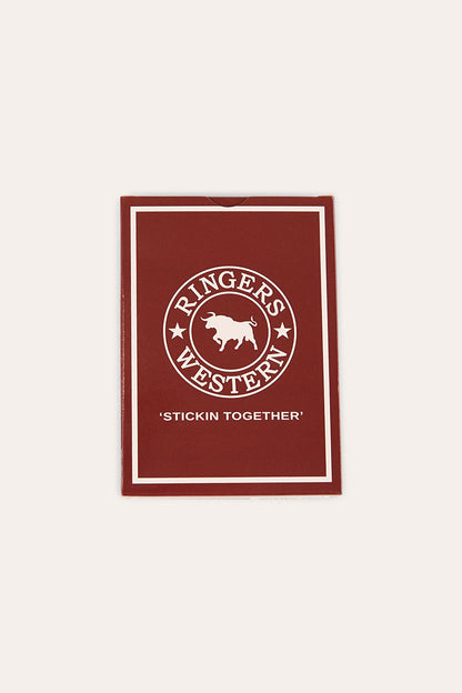 Saloon Deck Playing Cards - Burgundy