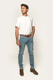 Austin Mens Slim Fit Jeans - Vintage Light Blue