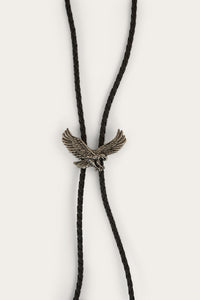 Eagle Bolo Tie - Antique Silver