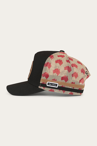 Aussie Rules Deep Fit Trucker Cap - Black