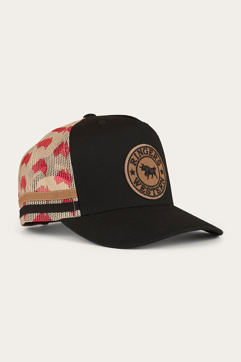 Aussie Rules Deep Fit Trucker Cap - Black