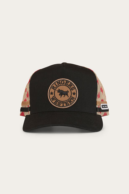 Aussie Rules Deep Fit Trucker Cap - Black