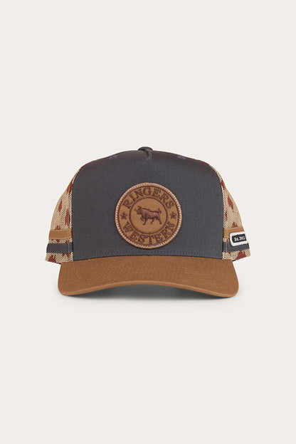 Aussie Rules Deep Fit Trucker Cap - Charcoal / Clay