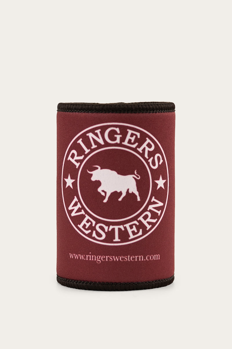 Signature Bull Stubby Cooler - Burgundy
