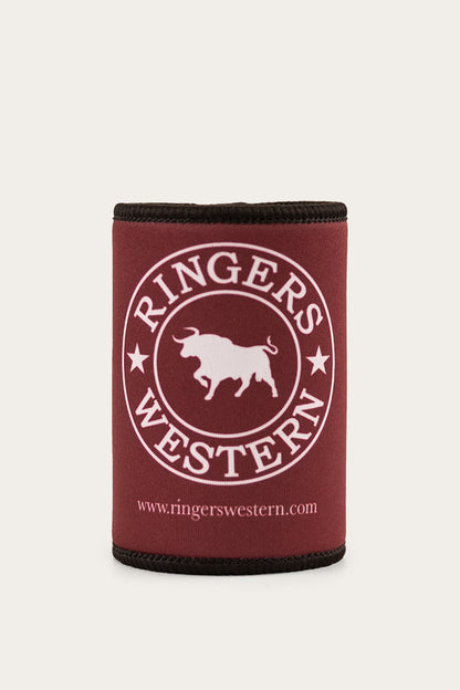 Signature Bull Stubby Cooler - Burgundy