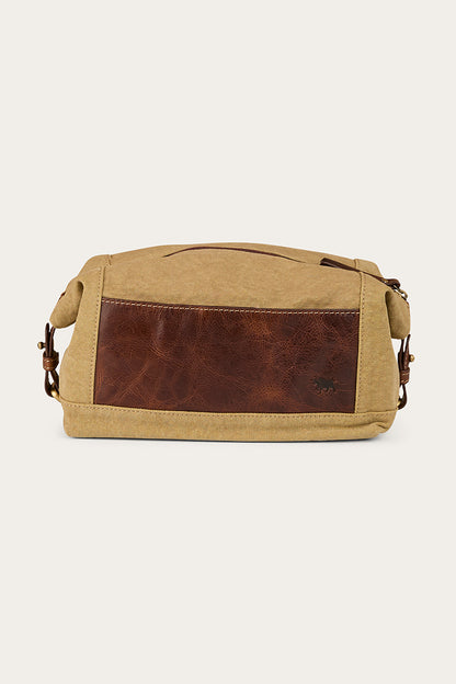 Waxicanvas Toiletry Bag - Cognac