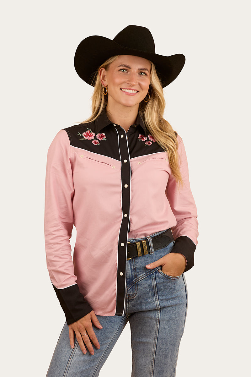 Bellingen Womens Western Shirt - Rosey Pink